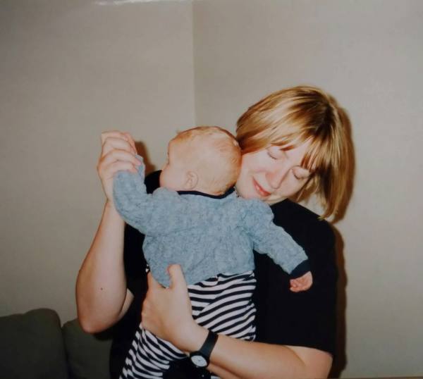 Me dancing with Connor when he was a baby