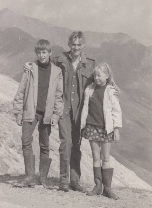 Me at ten years old on a camping trip in the Alps with my father and brother, just before visiting Italy for the first time.